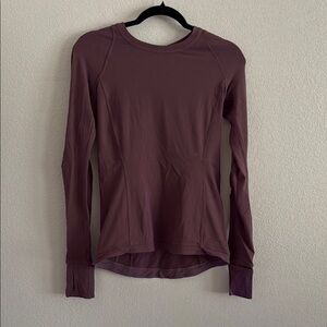 Lululemon Athletica purple Fitted Long Sleeve Tee
